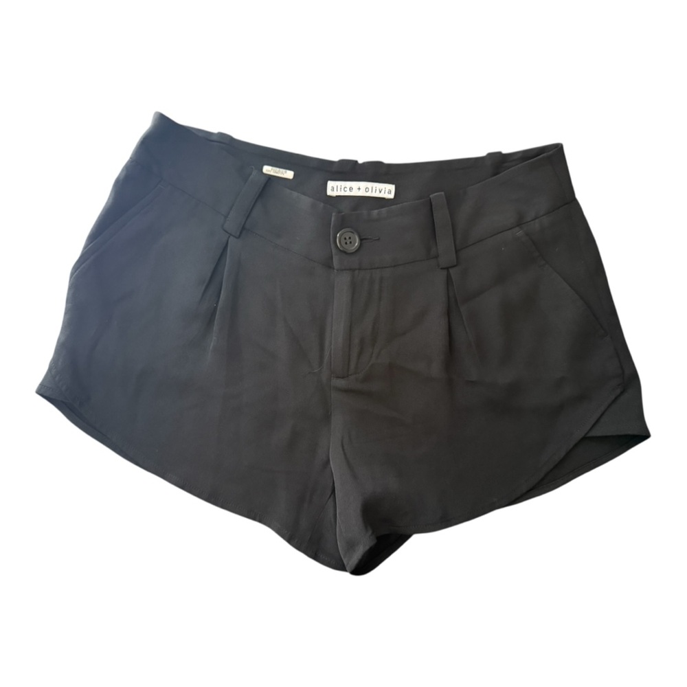 Alice + Olivia Black High Waist Shorts XS